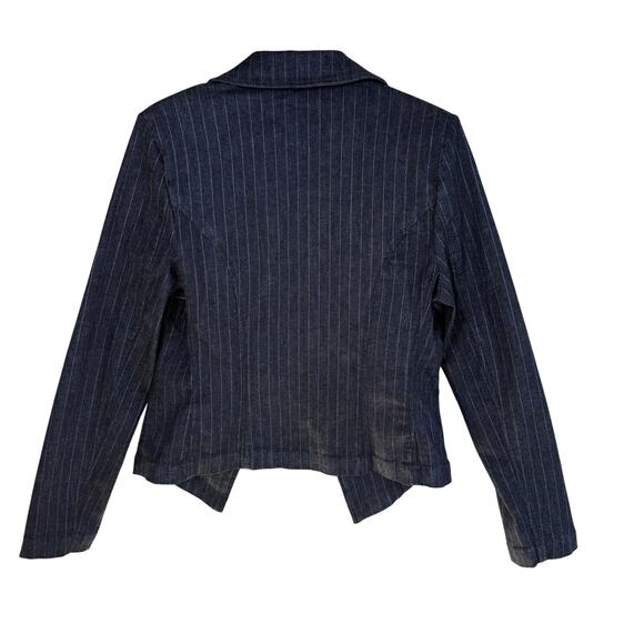 L'AGENCE Wayne ​Pinstripe Cropped Double-Breasted Jacket - Picture 6 of 9